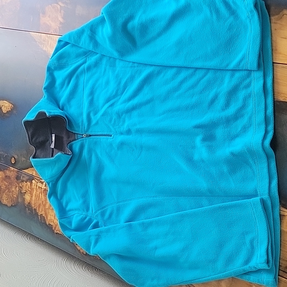 Turquoise Quarter Zip Fleece
